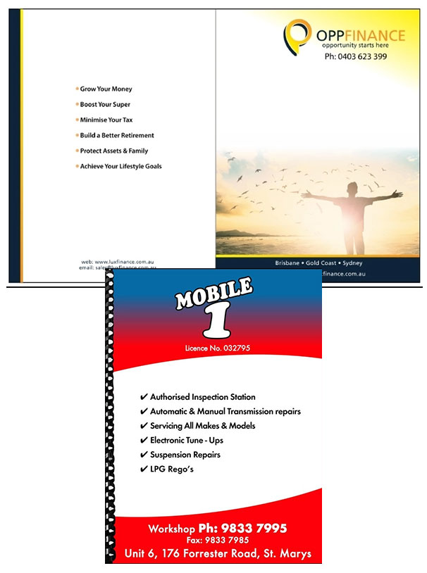 booklet printing - marketing material