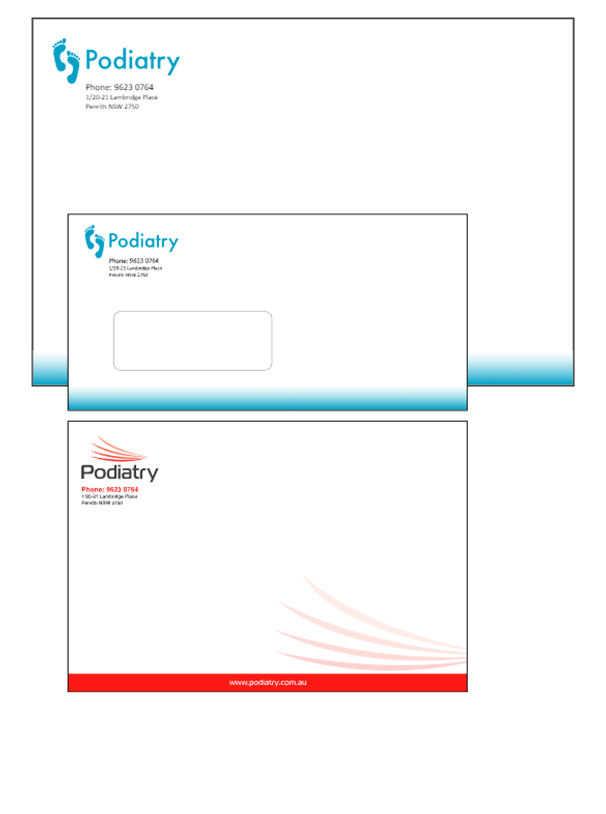 podiatry envelope report printing
