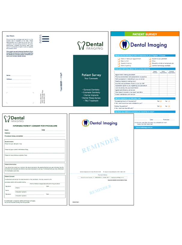 dental forms/worksheets printing