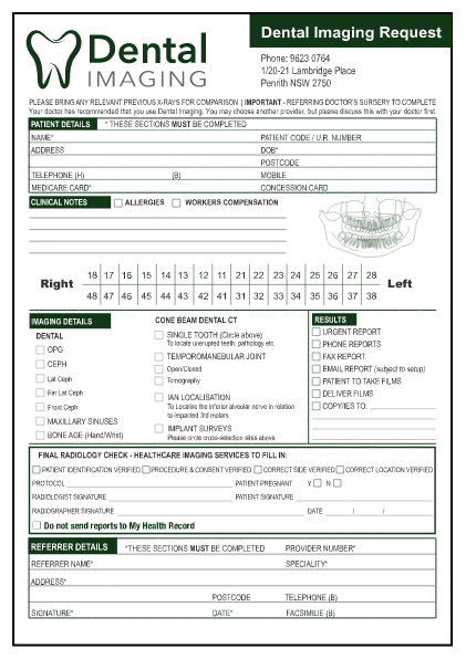 Referral Pads for Dentists