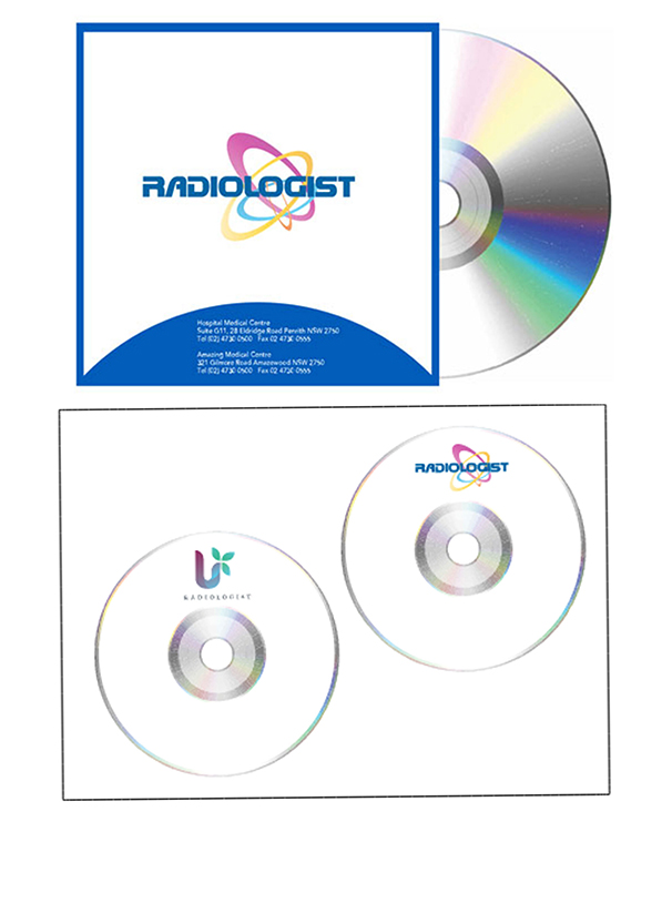radiology cd dvd usb printed covers